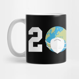 Great Design Earth With Mask, We will get through this pandemic, Funny design for to wear in quarantine time Mug